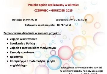 Projekt socjalny pn.: „Przyszłość jest w naszych rękach”.